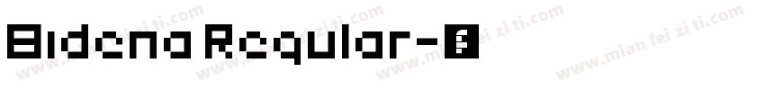 Bidena Regular字体转换